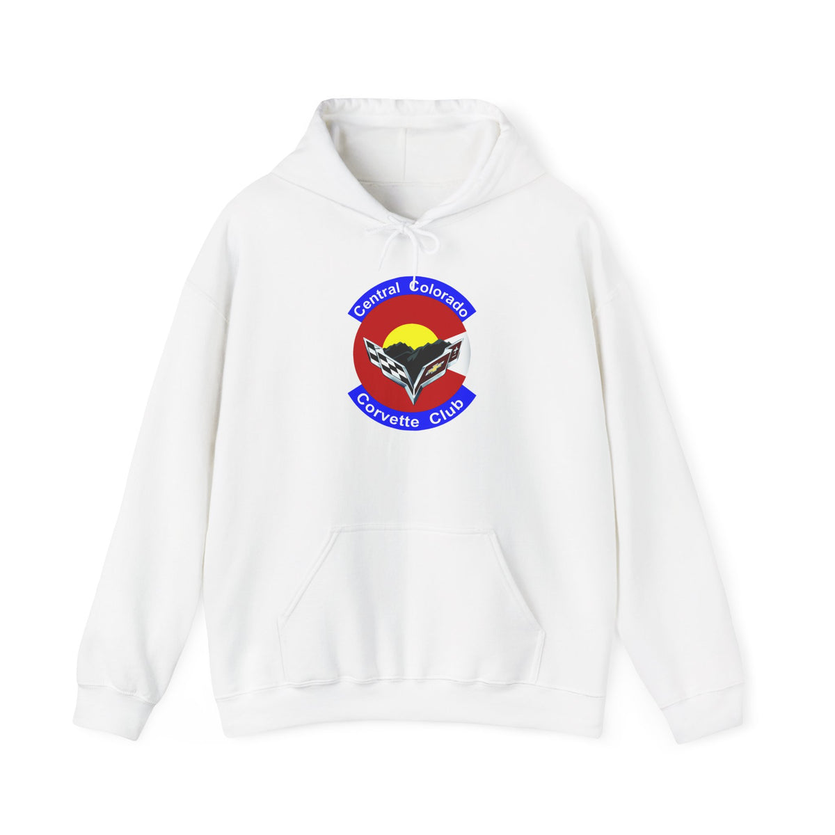 Central Colorado Corvette Club Screen Printed Hoodie Pullover