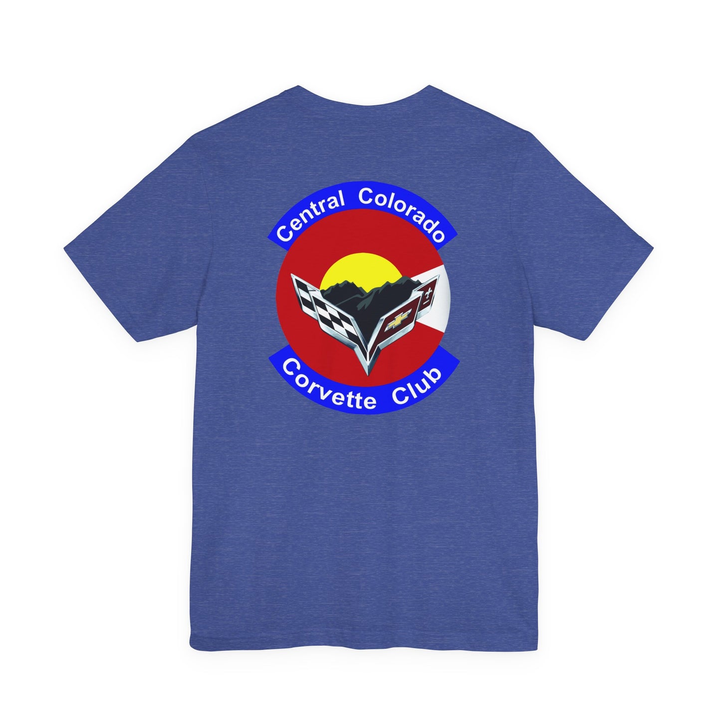 Central Colorado Corvette Club T‑Shirt — Front and Back Logos