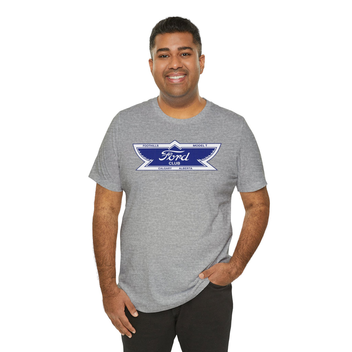 Foothills Model T Club Unisex Soft Tee -  Large Chest Logo