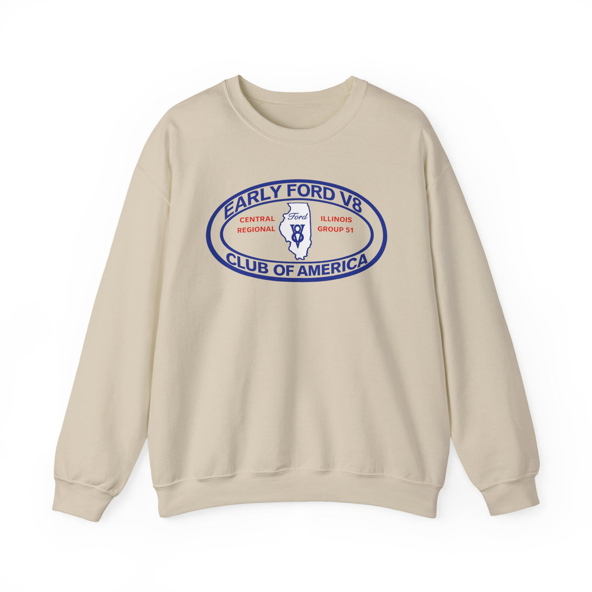 Central Illinois Early Ford V8 Unisex Heavy Blend™ Crewneck Sweatshirt