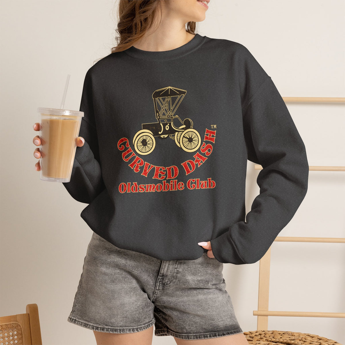 Curved Dash Oldsmobile Club Crewneck Sweatshirt