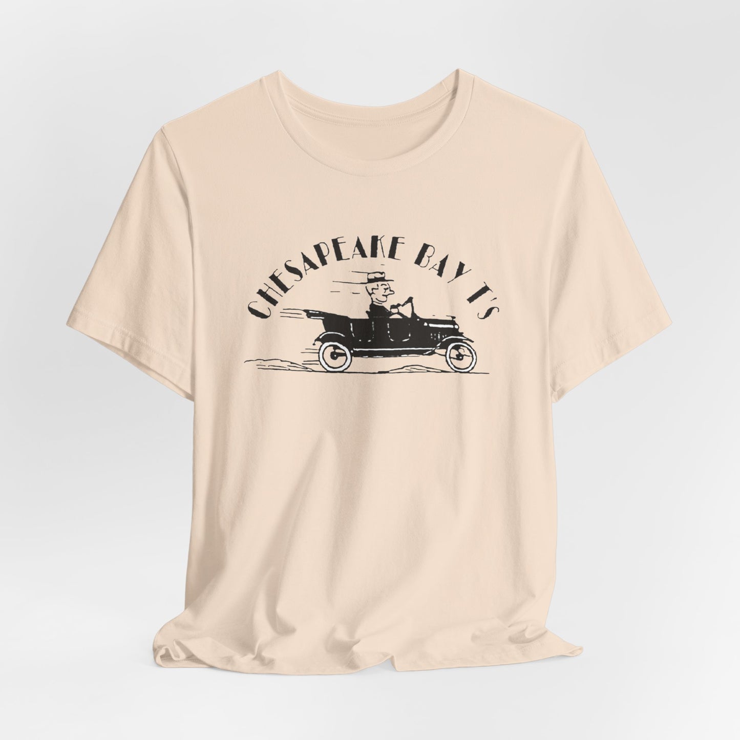 Chesapeake Bay T's Vintage Car Tee — Classic Nautical Coastal Shirt