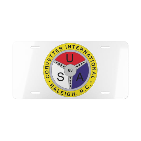 Corvettes International Raleigh NC Vintage Emblem Vanity Plate