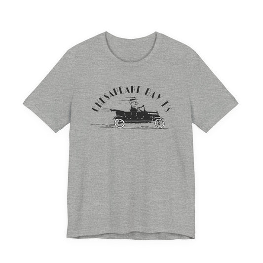 Chesapeake Bay T's Vintage Car Tee — Classic Nautical Coastal Shirt