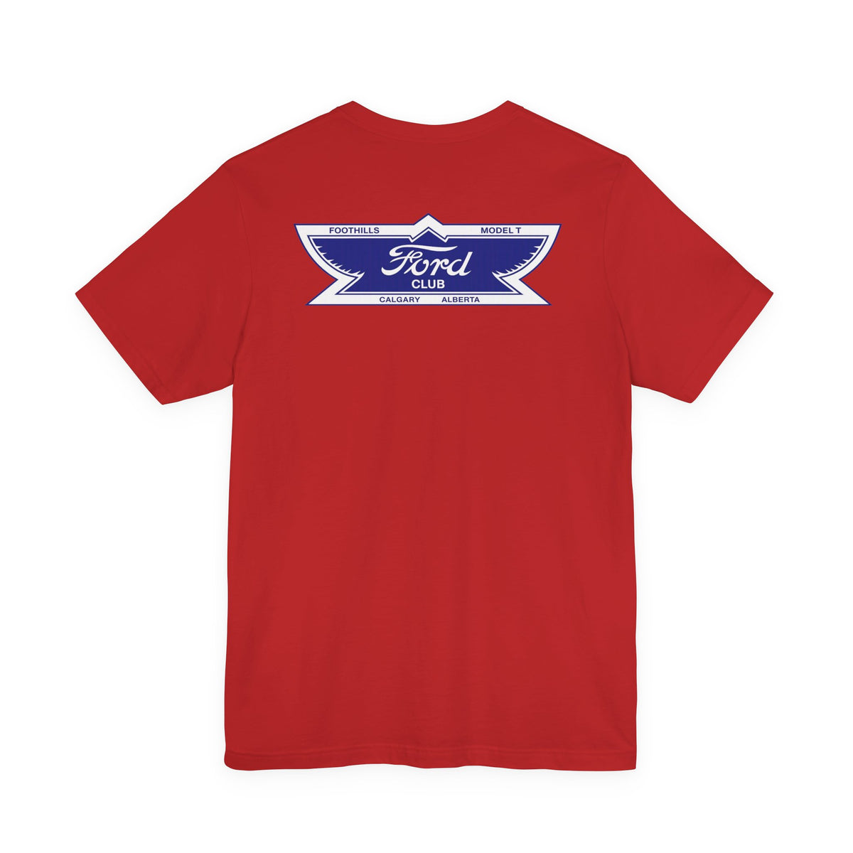 Foothills Model T Club Unisex Soft Tee - Front and Back Logos