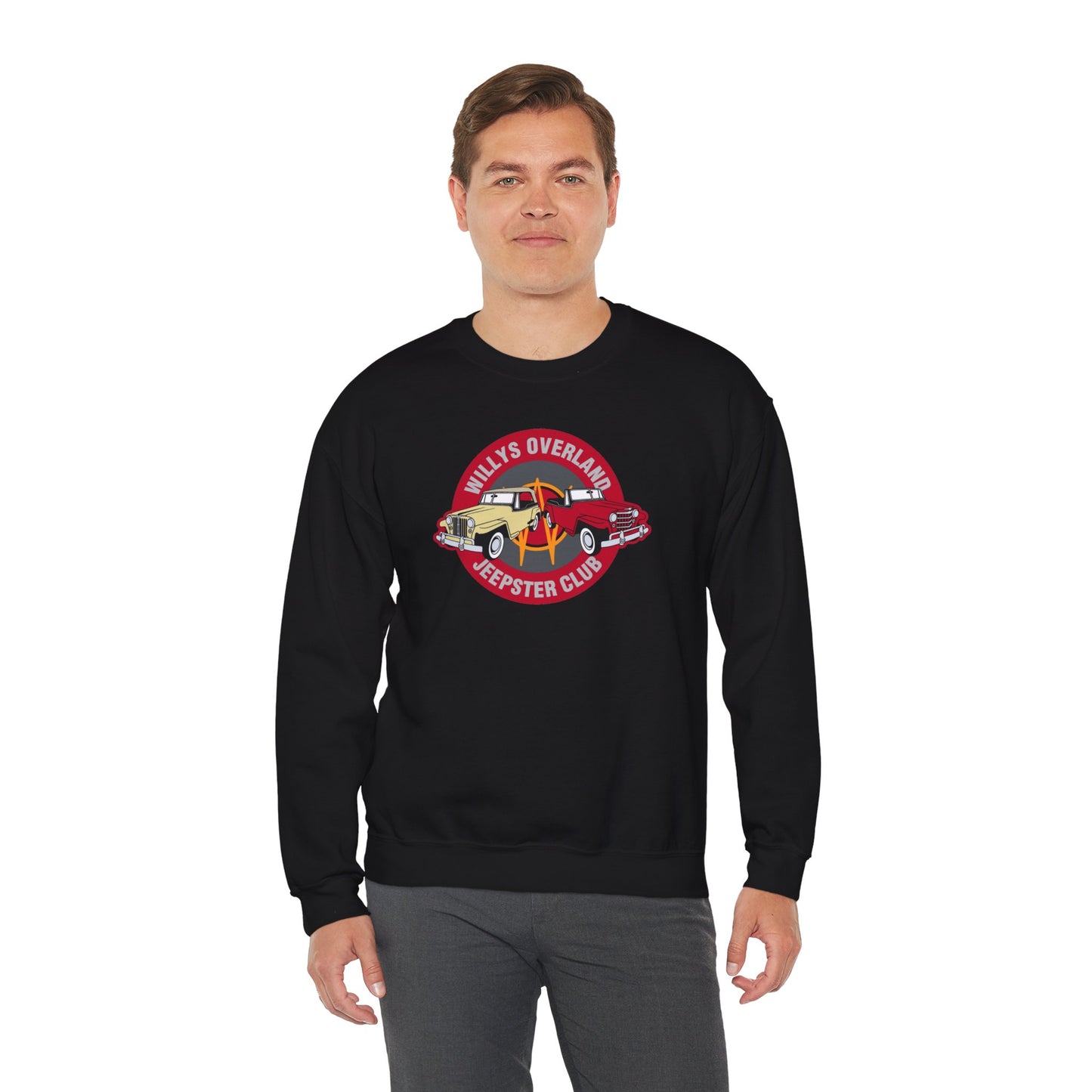 Willys Overland Jeepster Club Sweatshirt - Unisex Heavy Blend™ Crewneck Sweatshirt