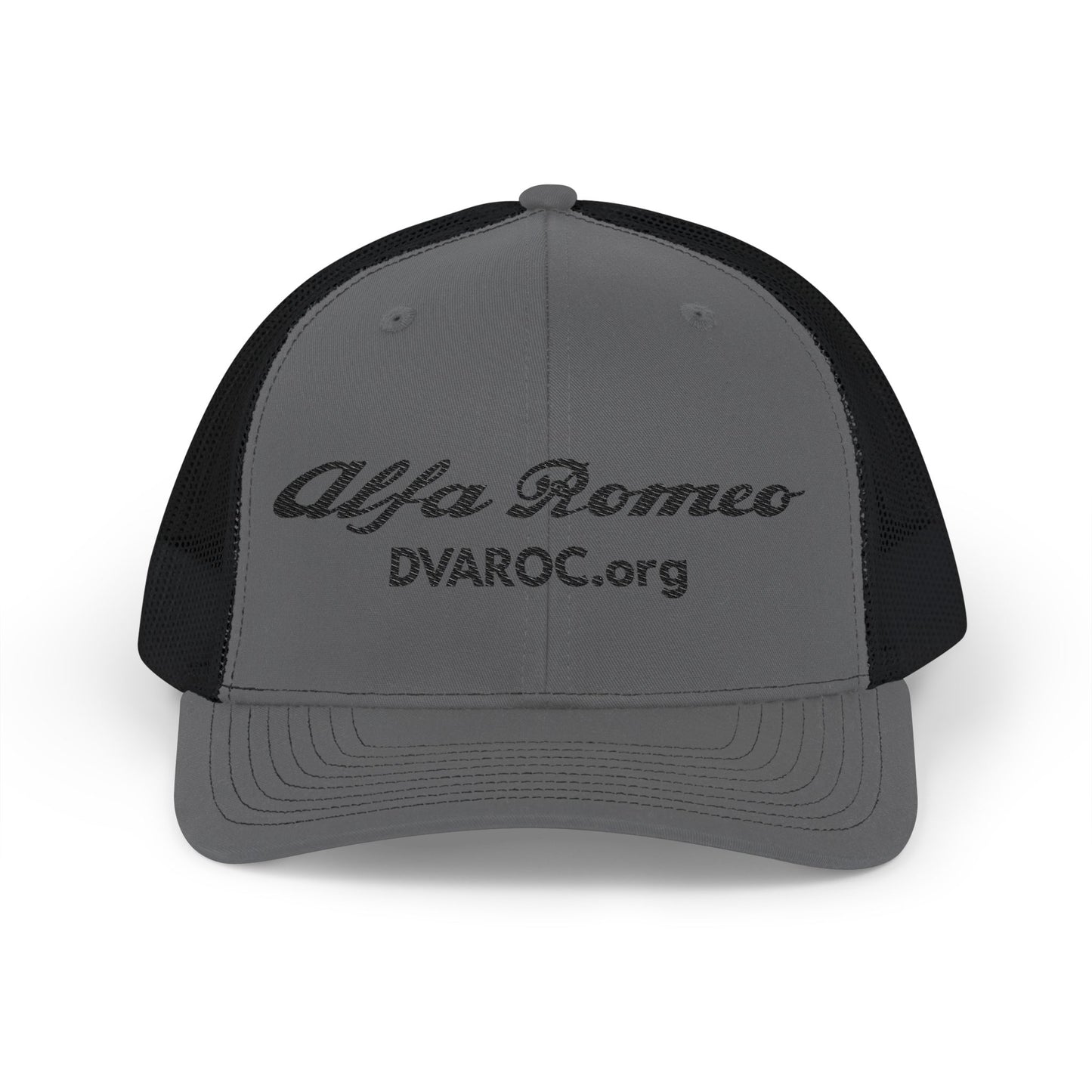 Alfa Romeo Embroidered Trucker Cap — DVAROC.org Snapback Hat