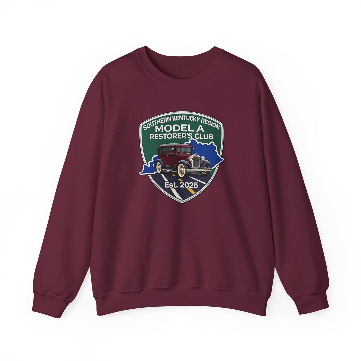 Southern Kentucky Region Model A Restorer's Club Crewneck Sweatshirt — Unisex Heavy Blend™ Gildan Crewneck Sweatshirt
