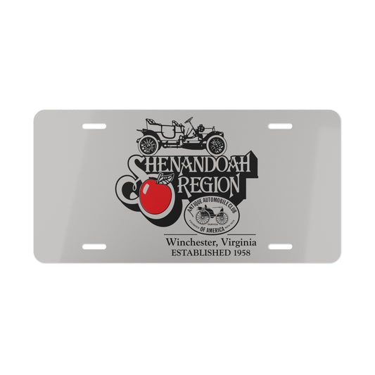 Shenandoah Region AACA Winchester VA Metal Vanity Plate