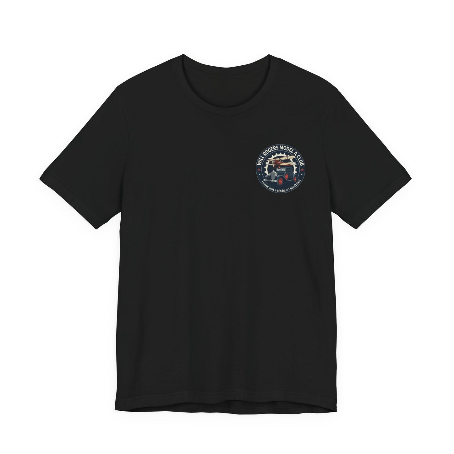 Will Rogers Model A Club – Vintage Car Graphic Tee (Front and Back Logos)