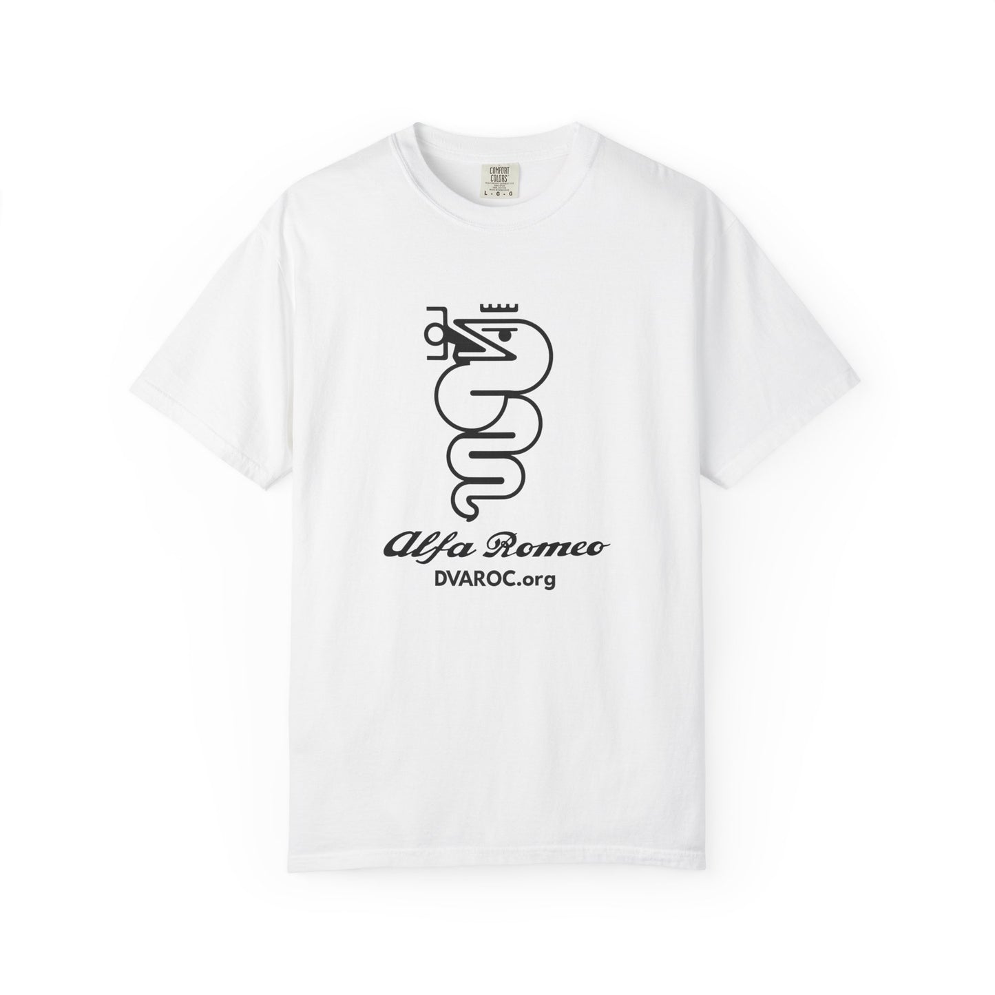 DVAROC.org Alfa Romeo Script Logo T-Shirt — Classic Car Club Tee