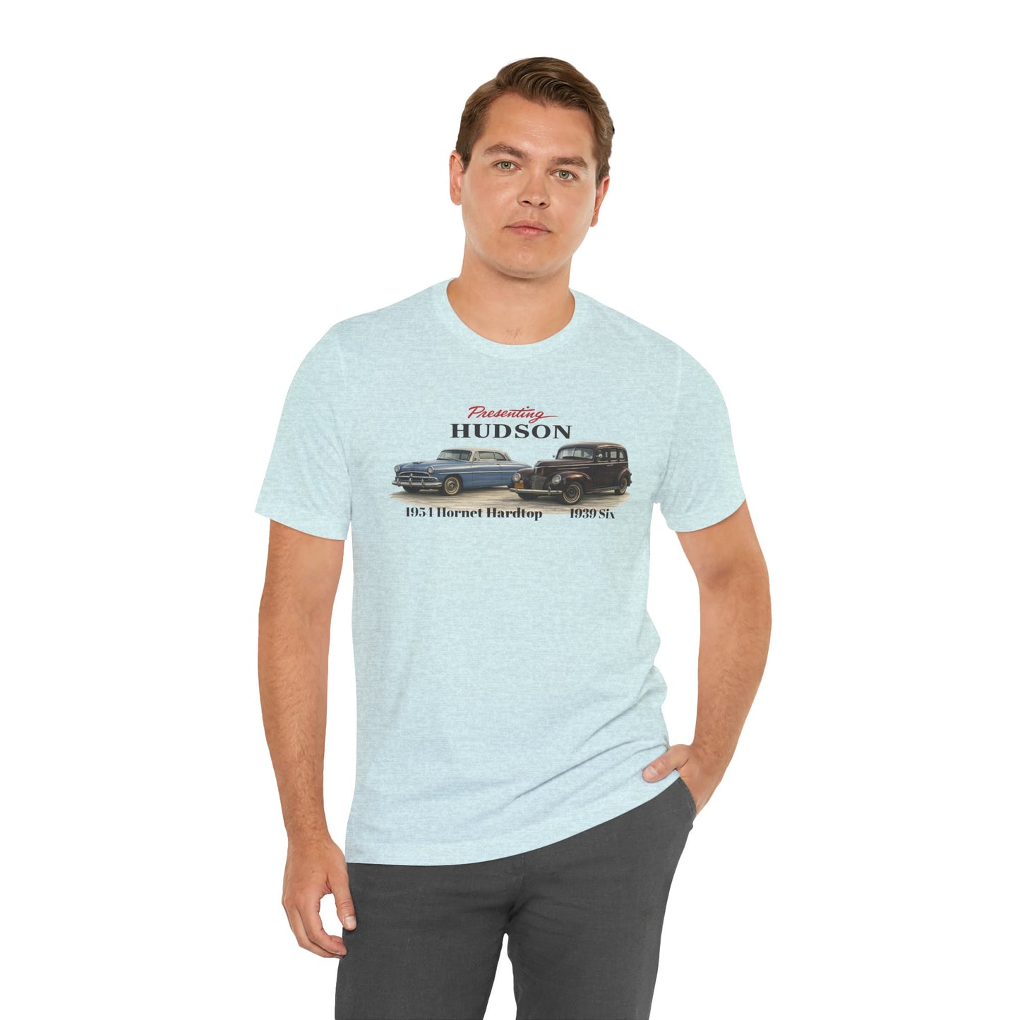1954 Hudson Hornet Hardtop and 1939 Hudson Six T-Shirt — Classic Car Tee