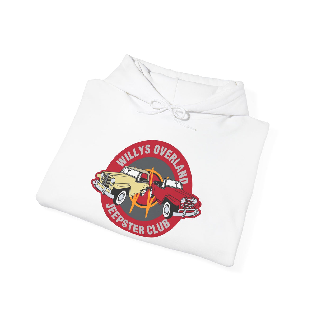 Willys Overland Jeepster Club Hoodie – Unisex Heavy Blend™ Hooded Sweatshirt