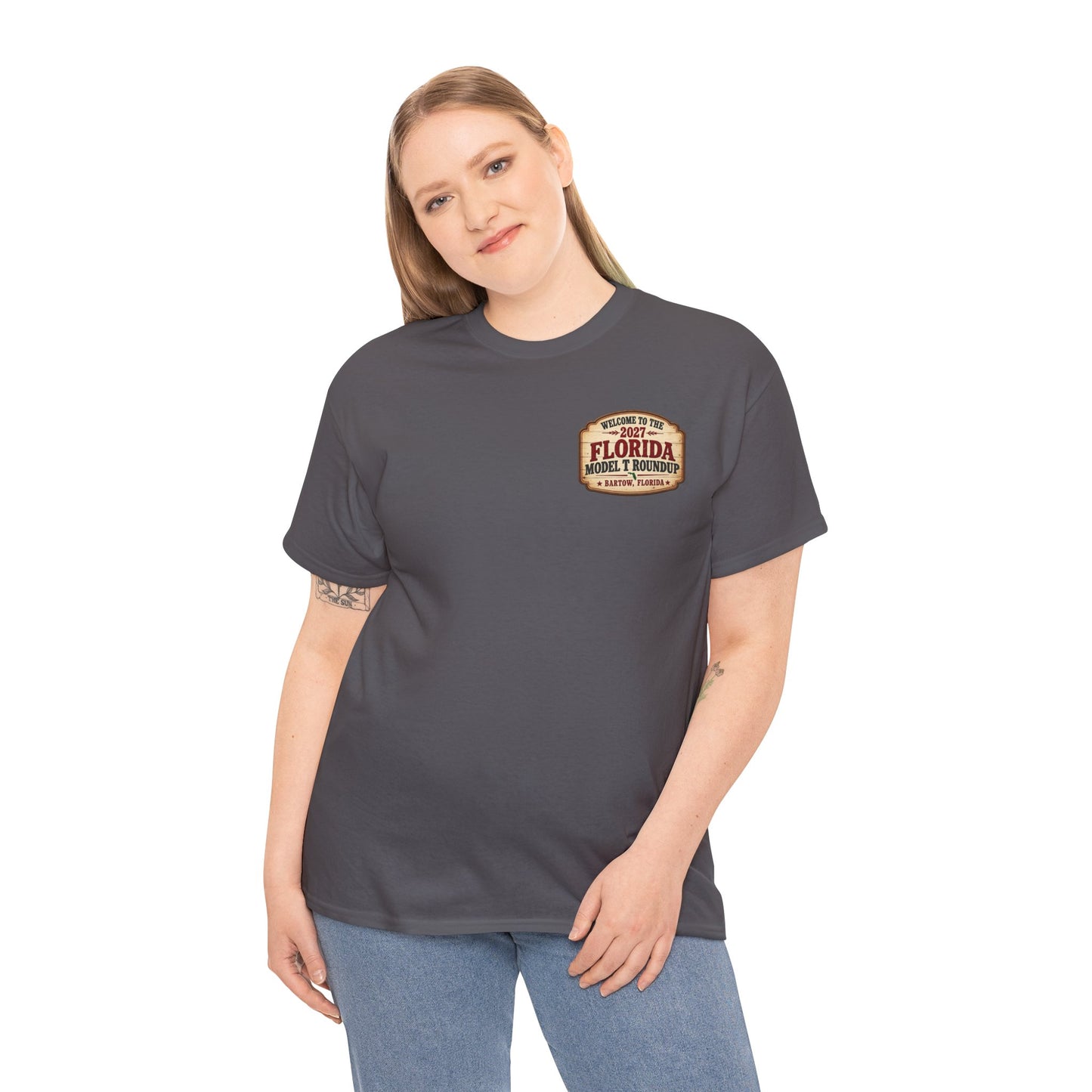 Florida Model T Roundup 2027 T-Shirt - Unisex Heavy Cotton Tee