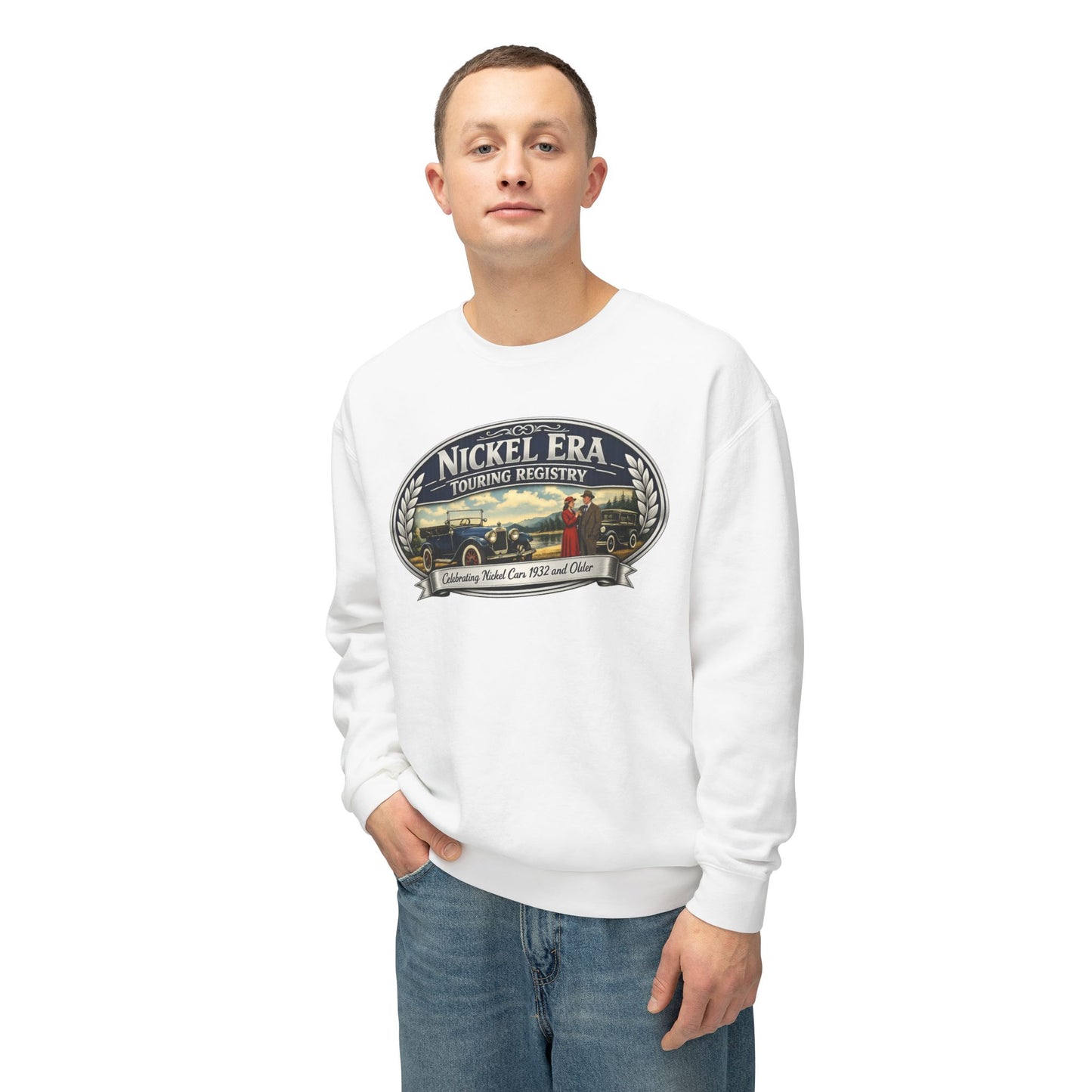 Nickel Era Touring Registry Retro Crewneck Lightweight Sweatshirt