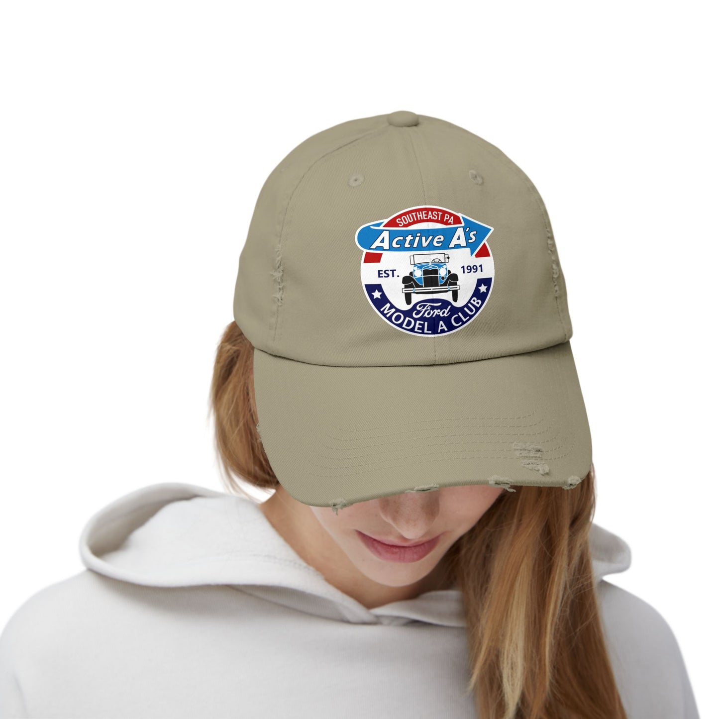 Active A's Ford Model A Club Distressed Cap (Printed)