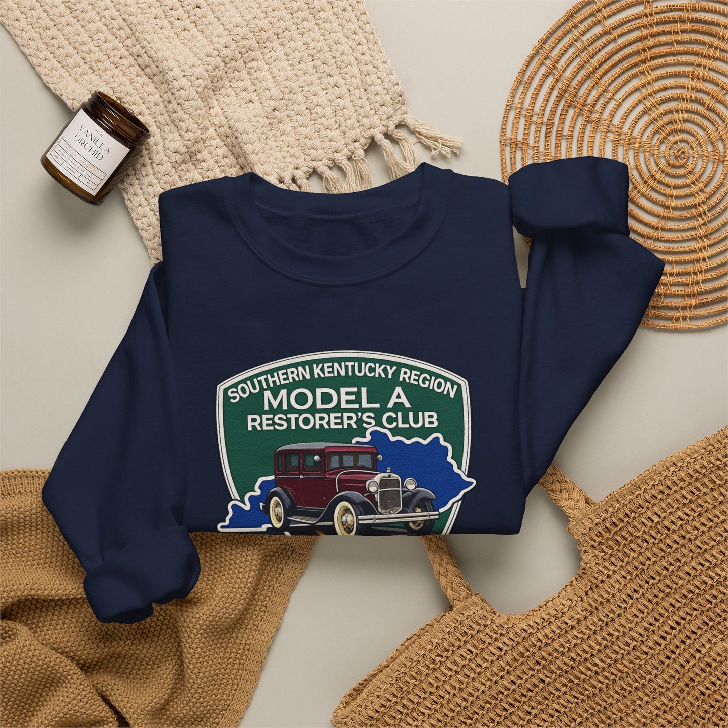 Southern Kentucky Region Model A Restorer's Club Crewneck Sweatshirt — Unisex Heavy Blend™ Gildan Crewneck Sweatshirt