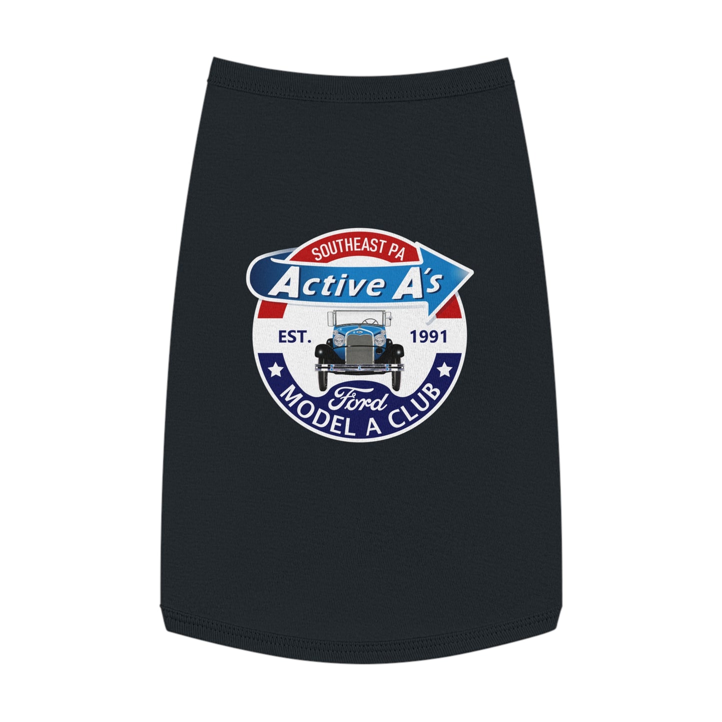 Active A's Ford Model A Club Logo Dog Shirt
