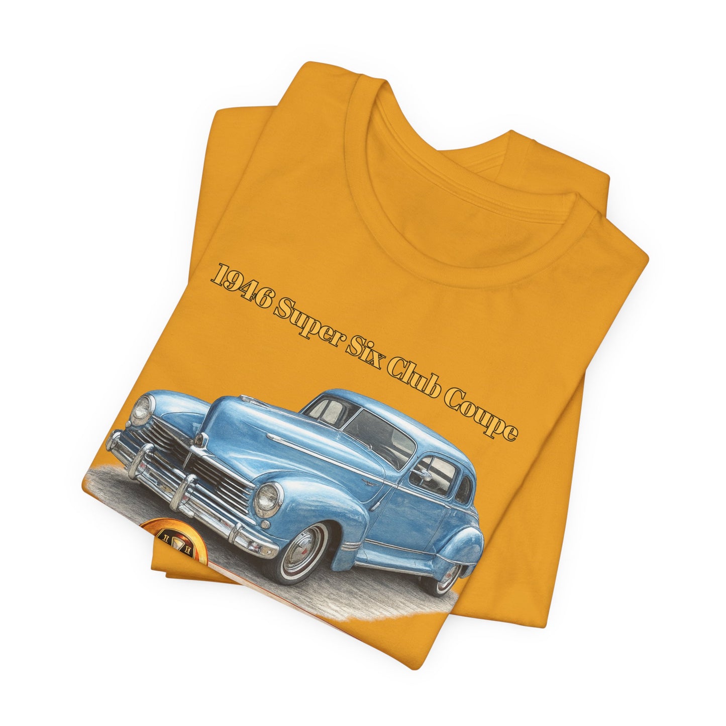 1946 Hudson Super Six Club Coupe T-Shirt – Classic Vintage Car Tee (DE)