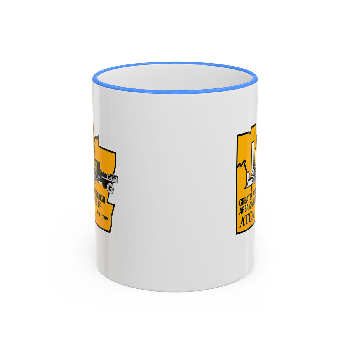 Greater Pittsburgh Area Chapter of ATCA Coffee Mug with Accent Rim & Handle