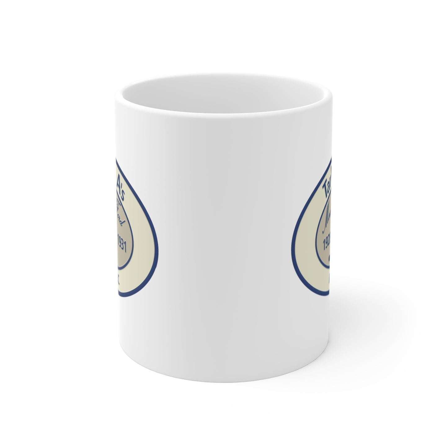 TarWheel A’s Club Mug — Raleigh NC Vintage Model A Ford 1928-1931 Coffee Cup