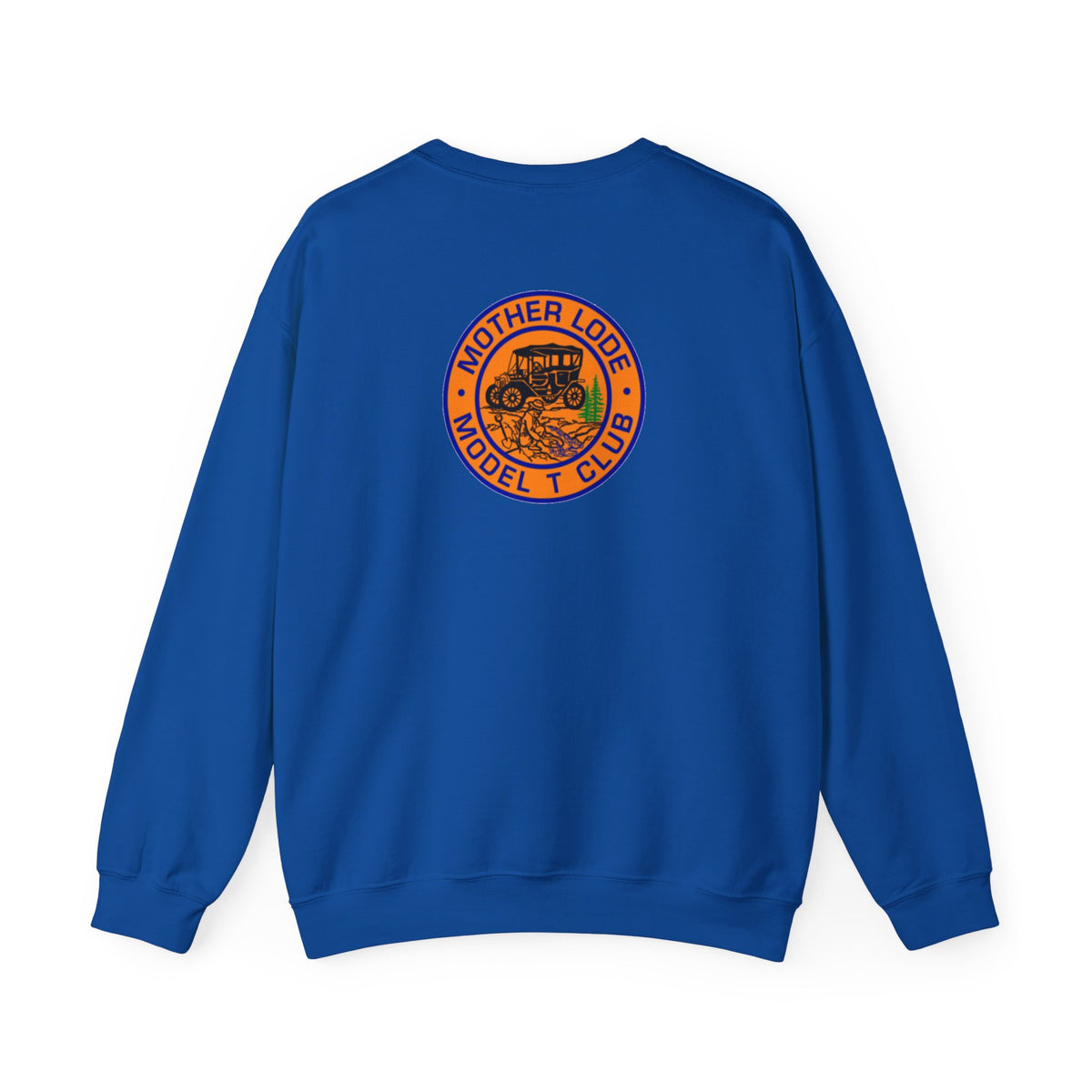 Mother Lode Model T Club (front and back print) Unisex Heavy Blend™ Crewneck Sweatshirt