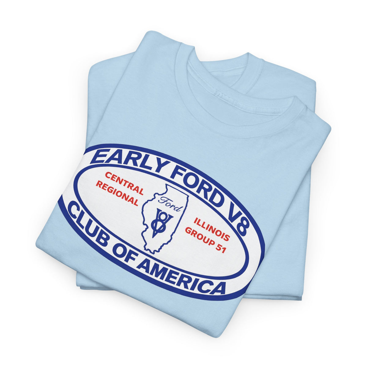 Early Ford V8 Club of America Unisex Heavy Cotton Tee