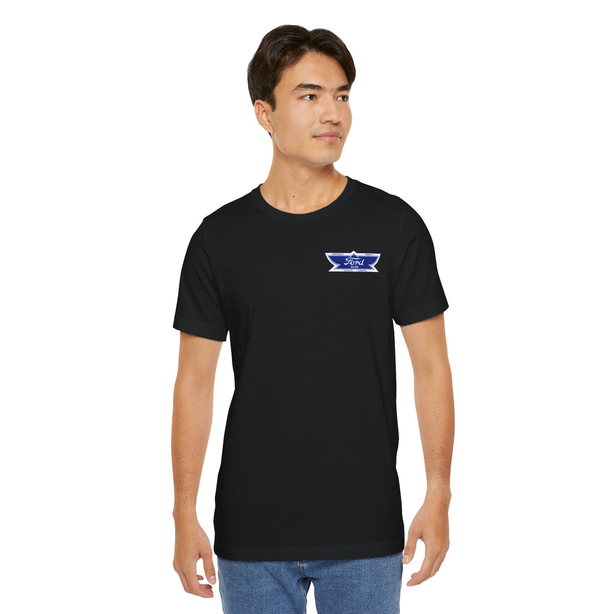 Foothills Model T Club Unisex Soft Tee — Small Front Logo