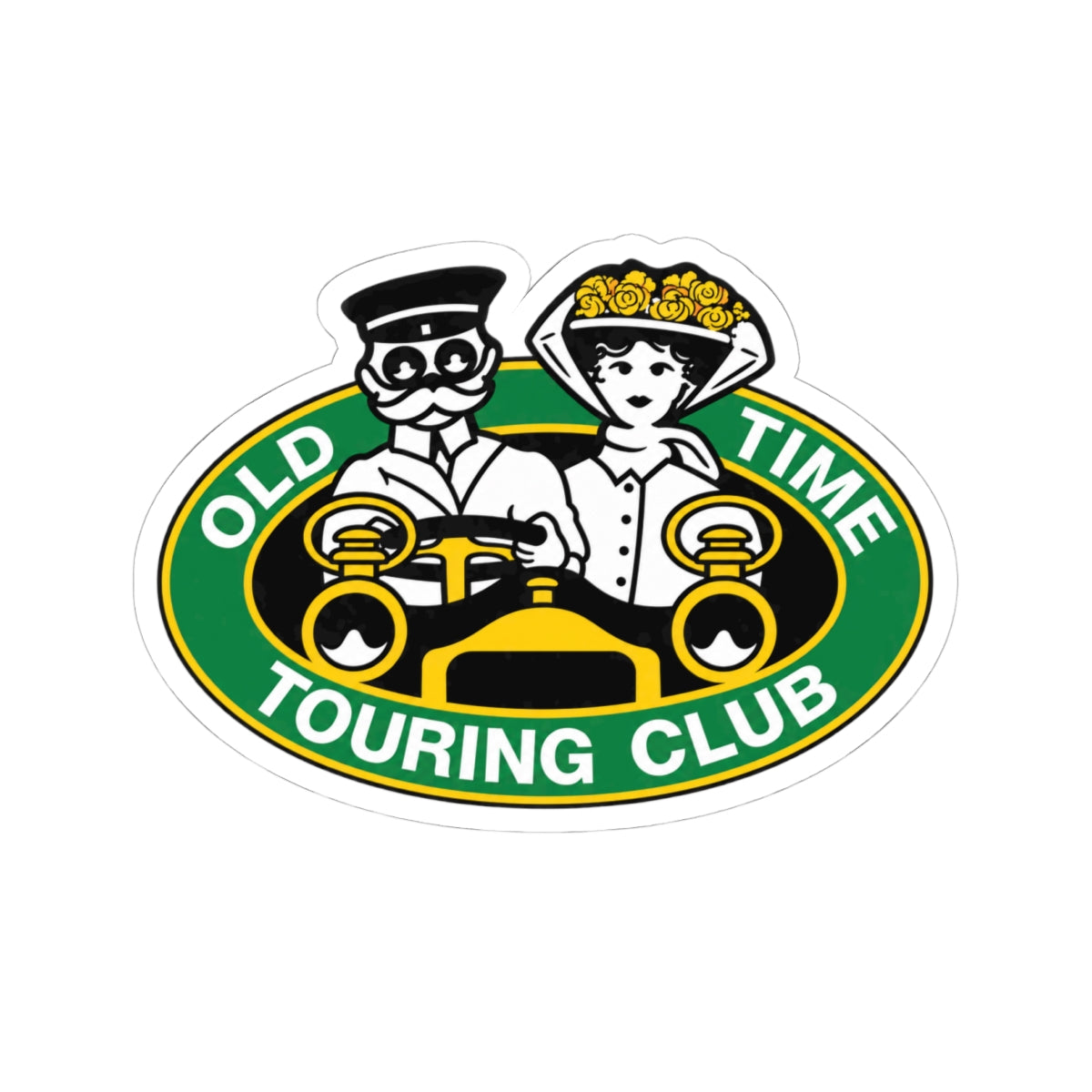 Old Time Touring Club Sticker — Great for Windshields!