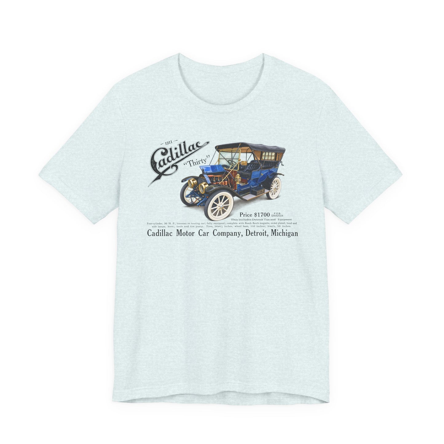 1911 Cadillac Vintage Car Tee – Classic Antique Automobile Graphic Shirt