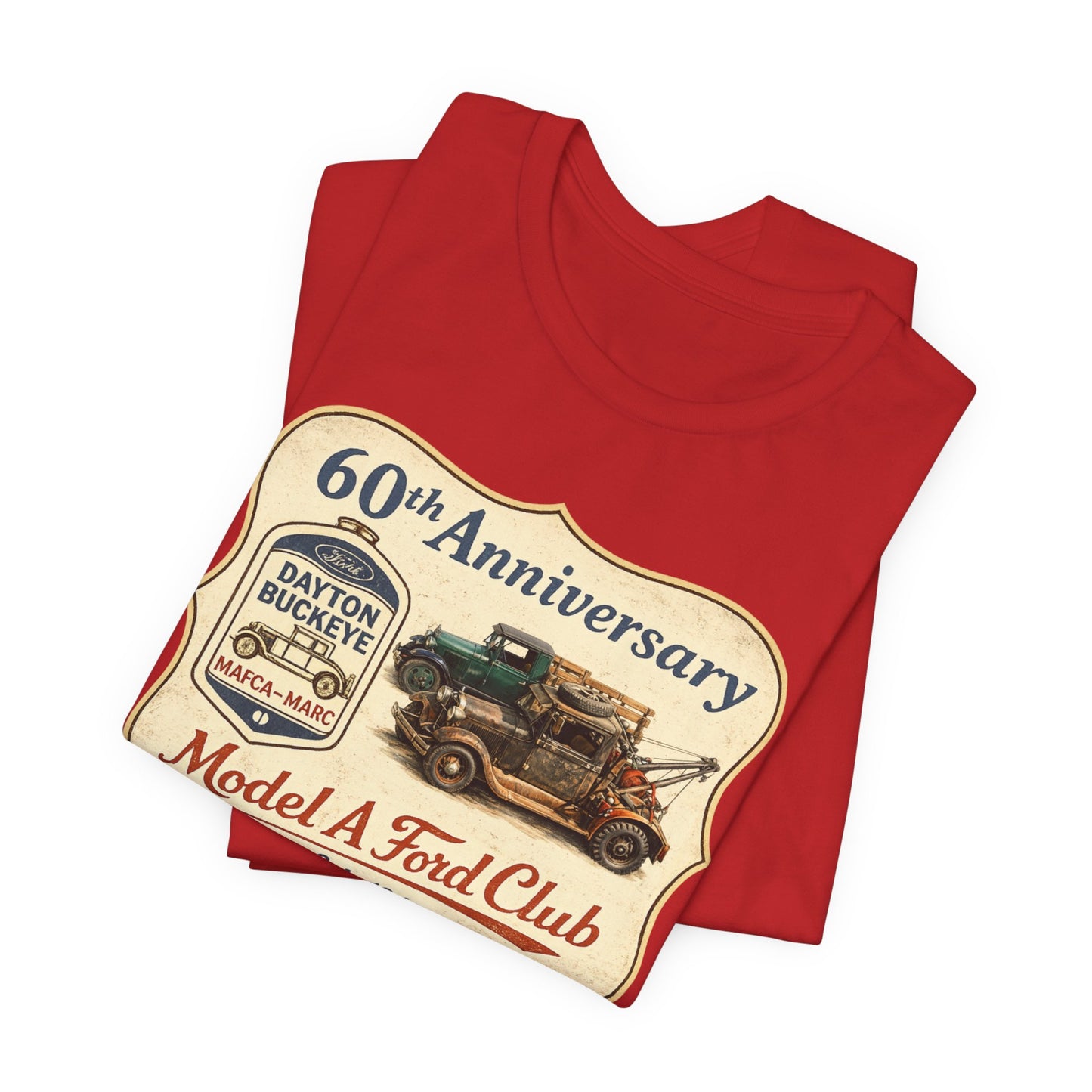 Dayton Buckeye Model A Ford Club 60th Anniversary Tee (JA) - Vintage Classic Truck Shirt