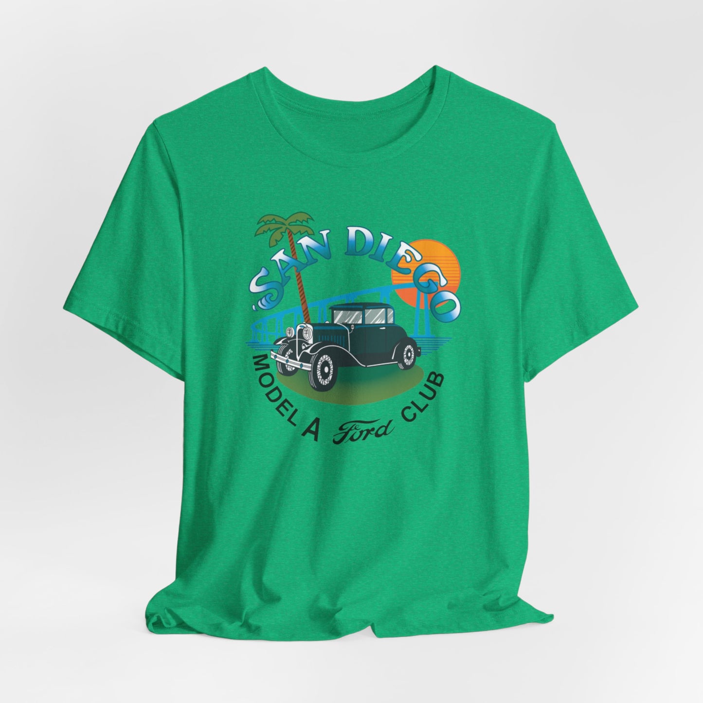 San Diego Model A Ford Club Tee — Large Front Logo