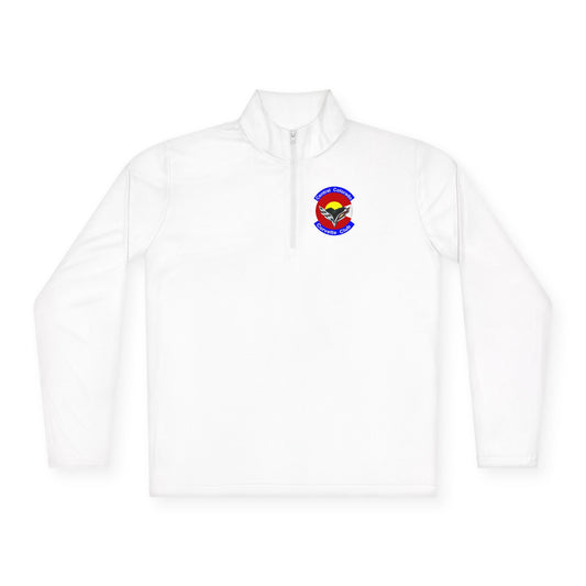 Central Colorado Corvette Club Quarter-Zip Pullover — Printed Direct to Film Logos on Front and Back
