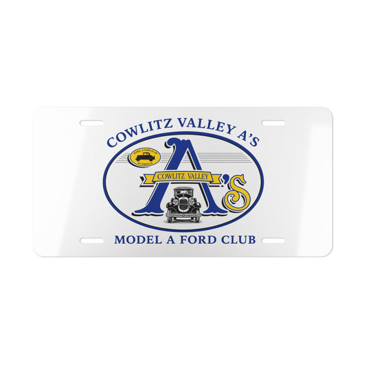 Cowlitz Valley A’s Classic Car Vanity Plate