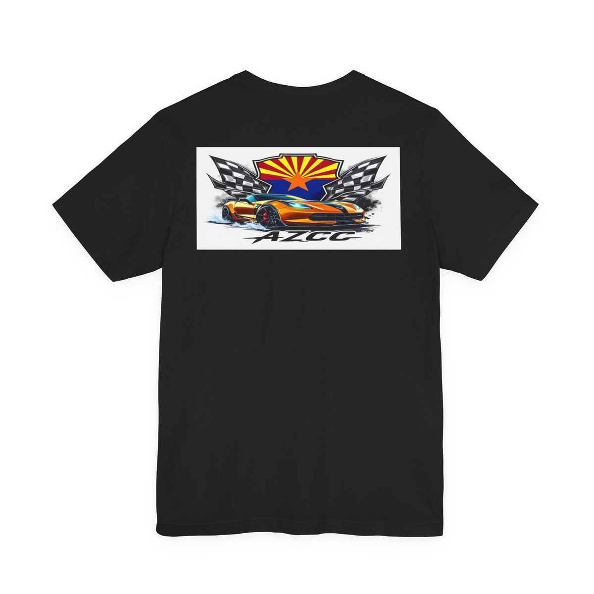 AZCC Racing Tee — Arizona Flag Sports Car Graphic T‑Shirt