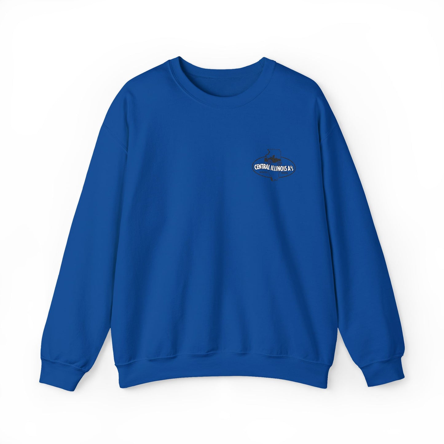 Central Illinois A's Crewneck Embroidered Sweatshirt — Small Chest Logo