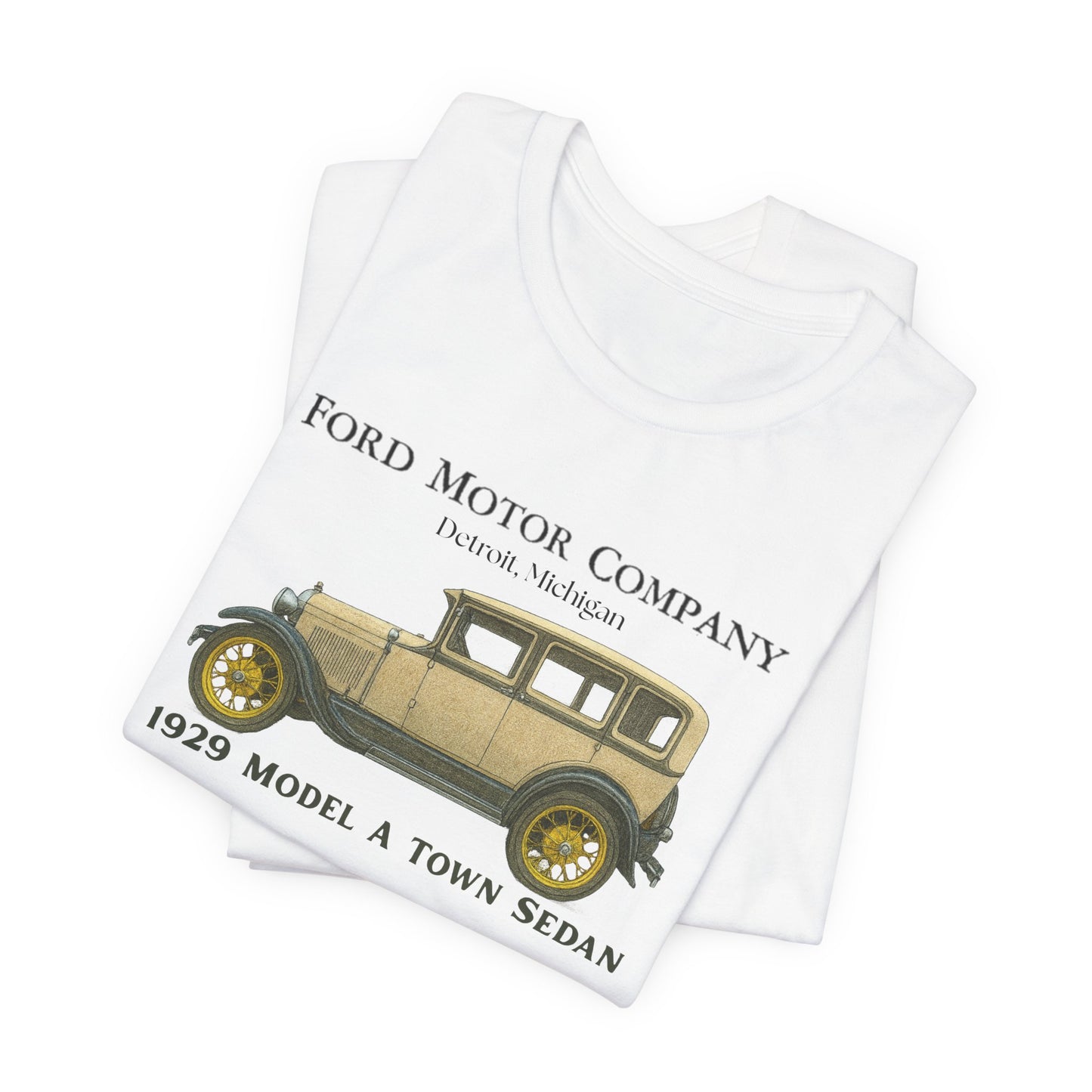 1929 Ford Model A Town Sedan T-Shirt – Classic Car Tee