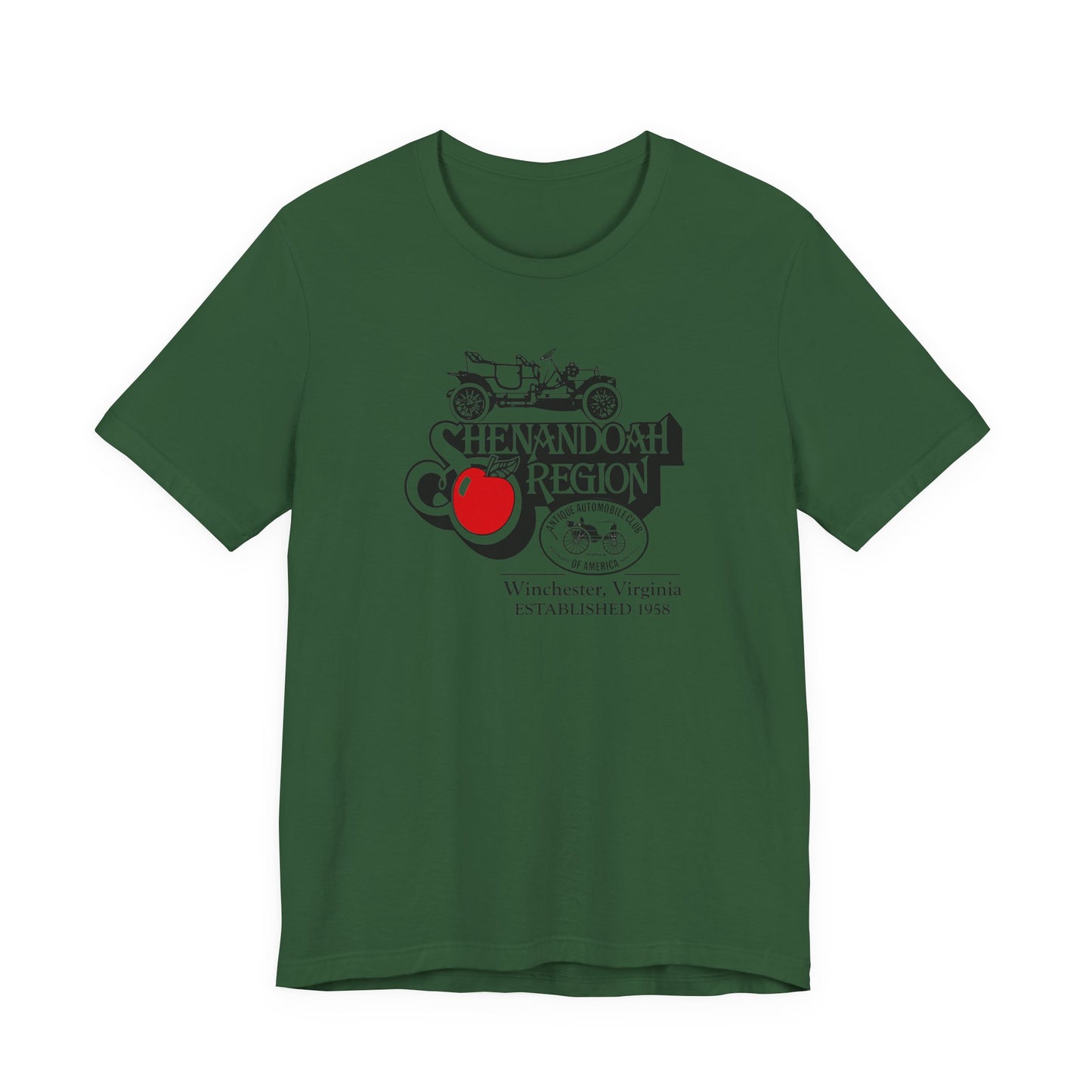Shenandoah Region AACA Winchester VA Tee — Large Front Logo