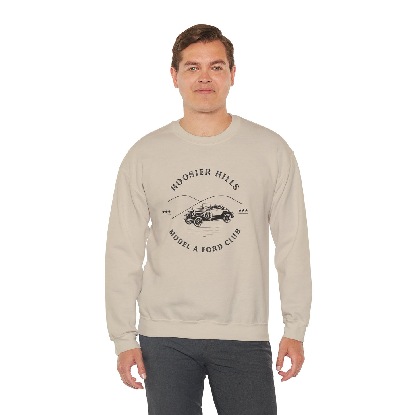 Hoosier Hills Model A Ford Club Unisex Heavy Blend™ Crewneck Sweatshirt