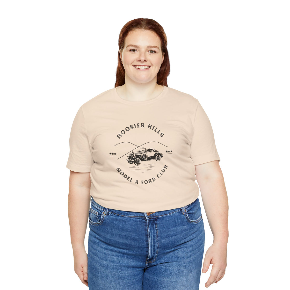 Hoosier Hills Model A Ford Club Unisex Jersey Short Sleeve Tee