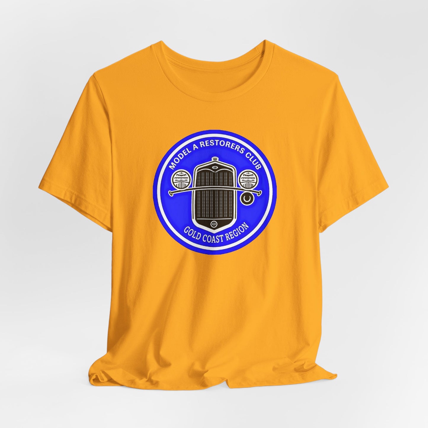 Model A Restorers Club Gold Coast Region T‑Shirt (large logo)