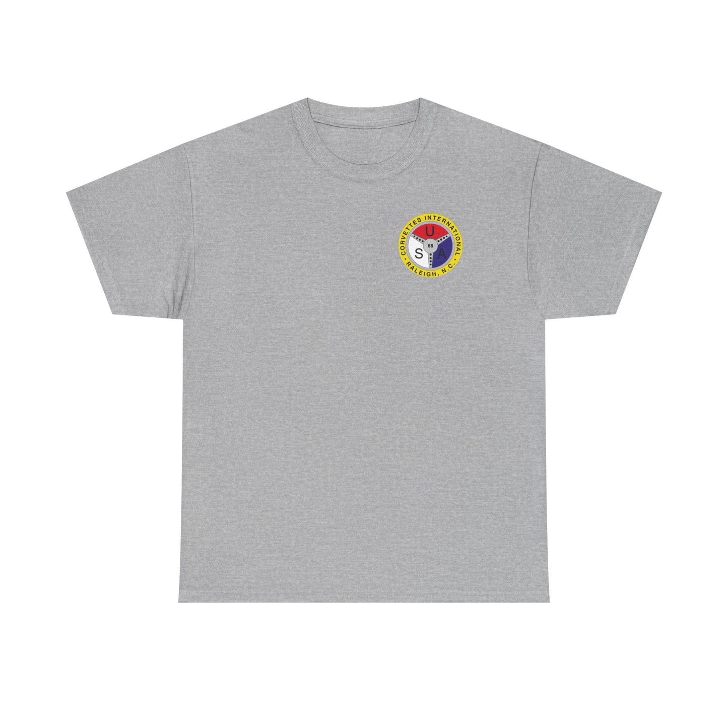 Cornettes International Raleigh Front and Back Logos — Unisex Heavy Cotton Tee