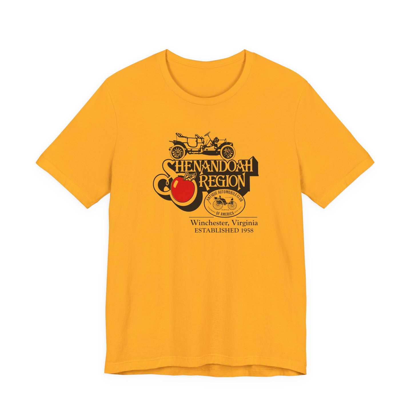 Shenandoah Region AACA Winchester VA Tee — Large Front Logo