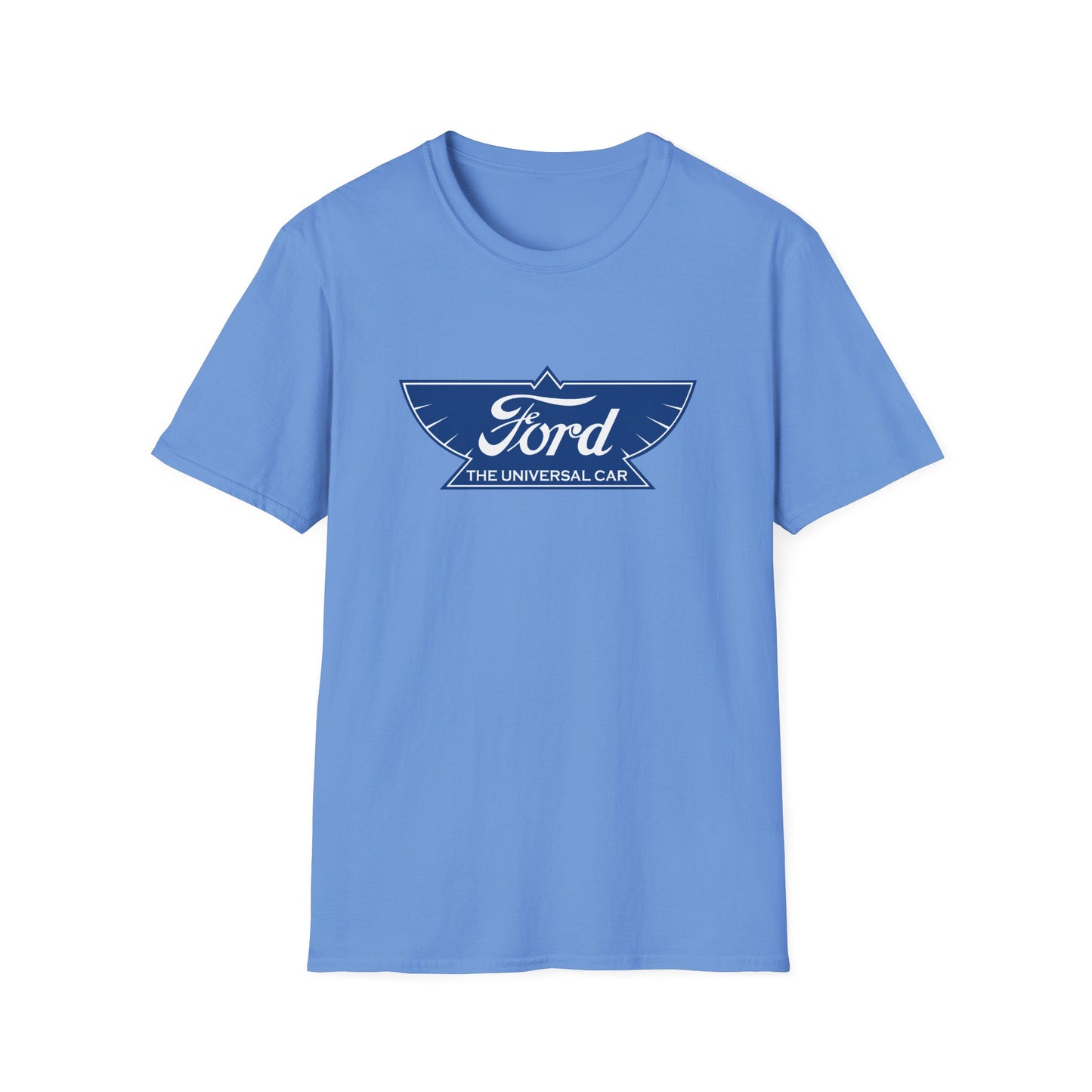 Ford Logo T‑Shirt — Vintage 'The Universal Car' Blue Emblem