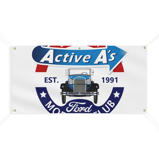 Active A's Ford Model A Club Banner — Southeast PA Active A's Ford Car Club Matte Sign
