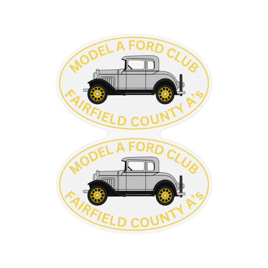 Fairfield County A's Large Magnets — Two 18" x 12" Car or Trailer Magnets