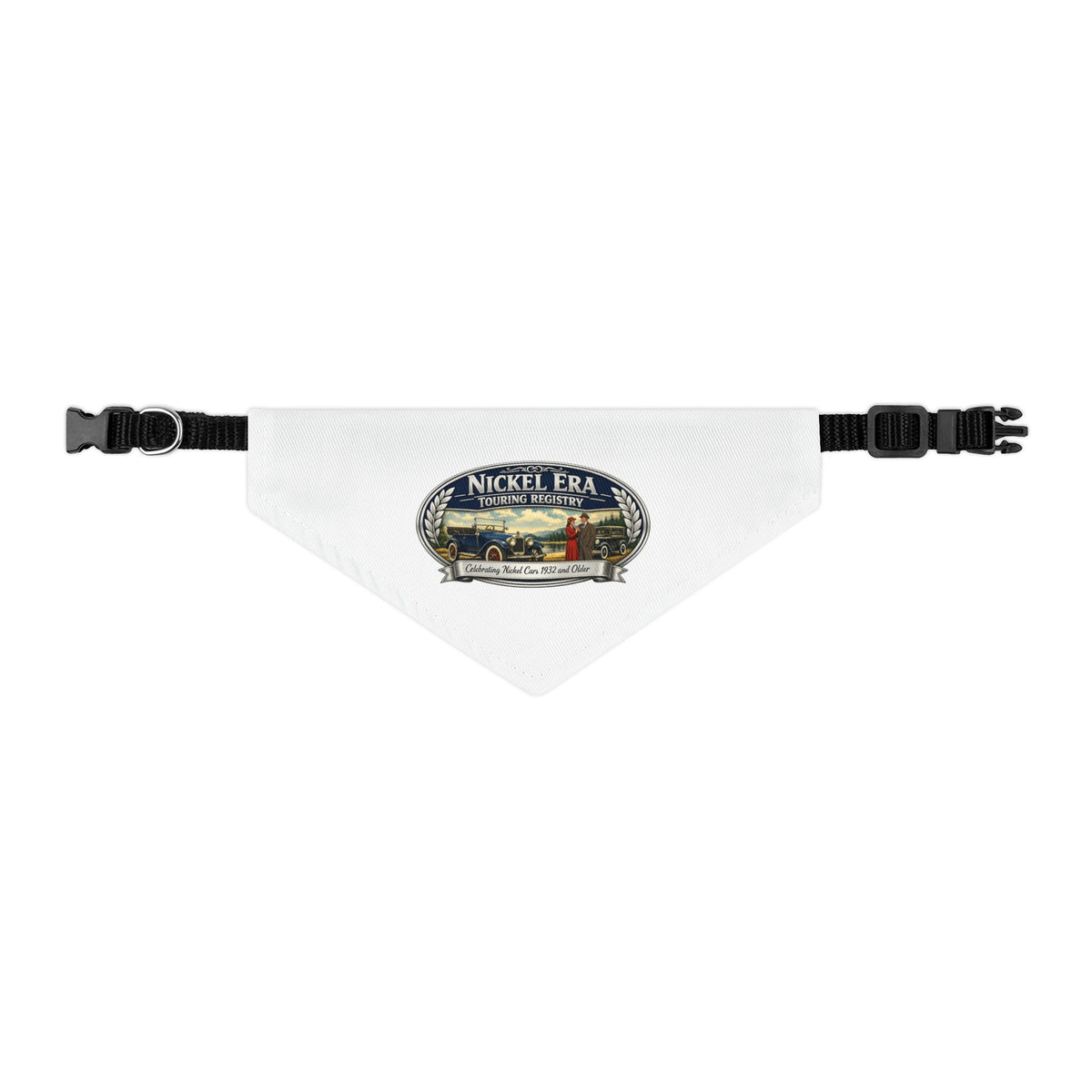 Nickel Era Touring Registry Vintage Car Logo — Pet Bandana Collar