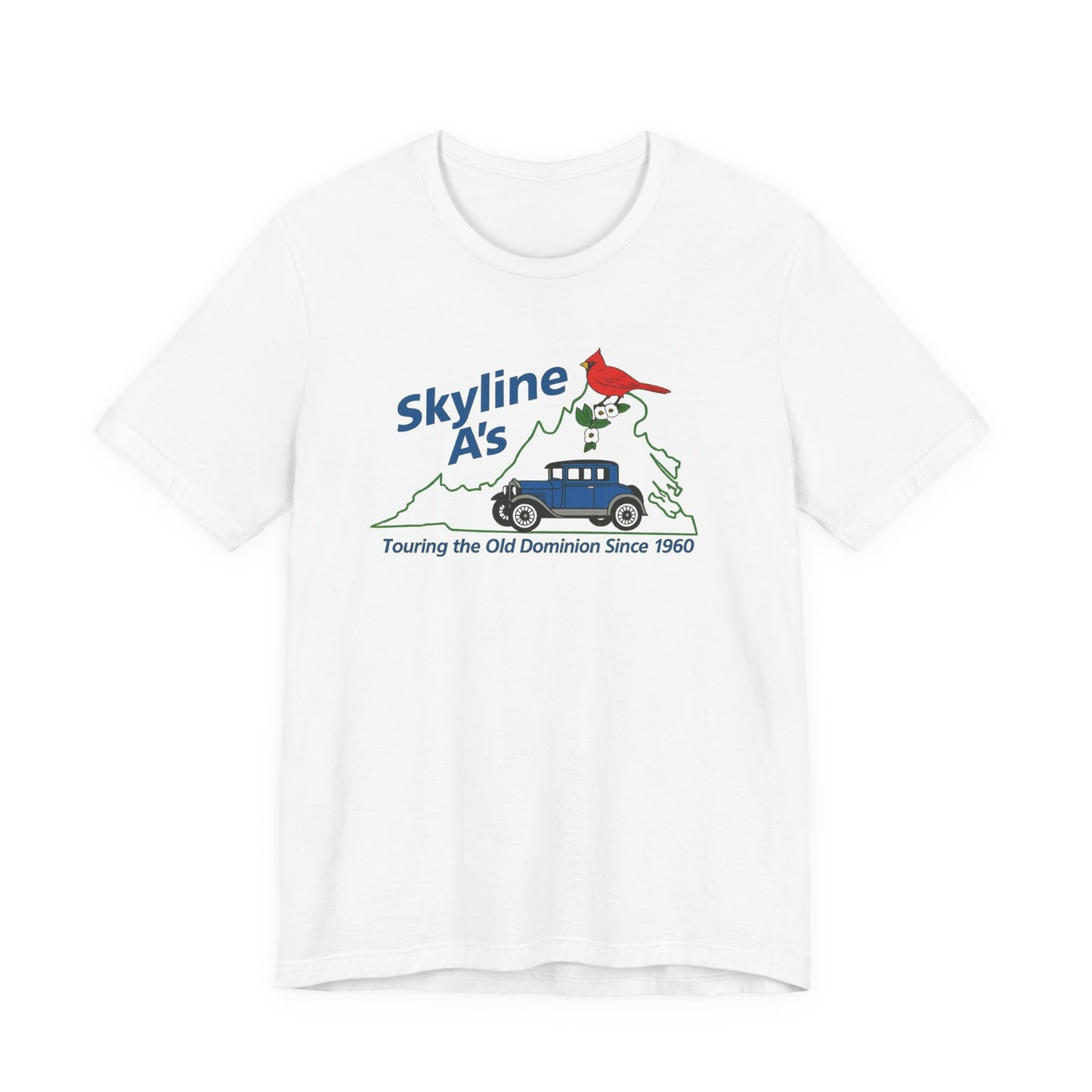 Skyline A's Virginia T‑Shirt — "Touring the Old Dominion Since 1960"