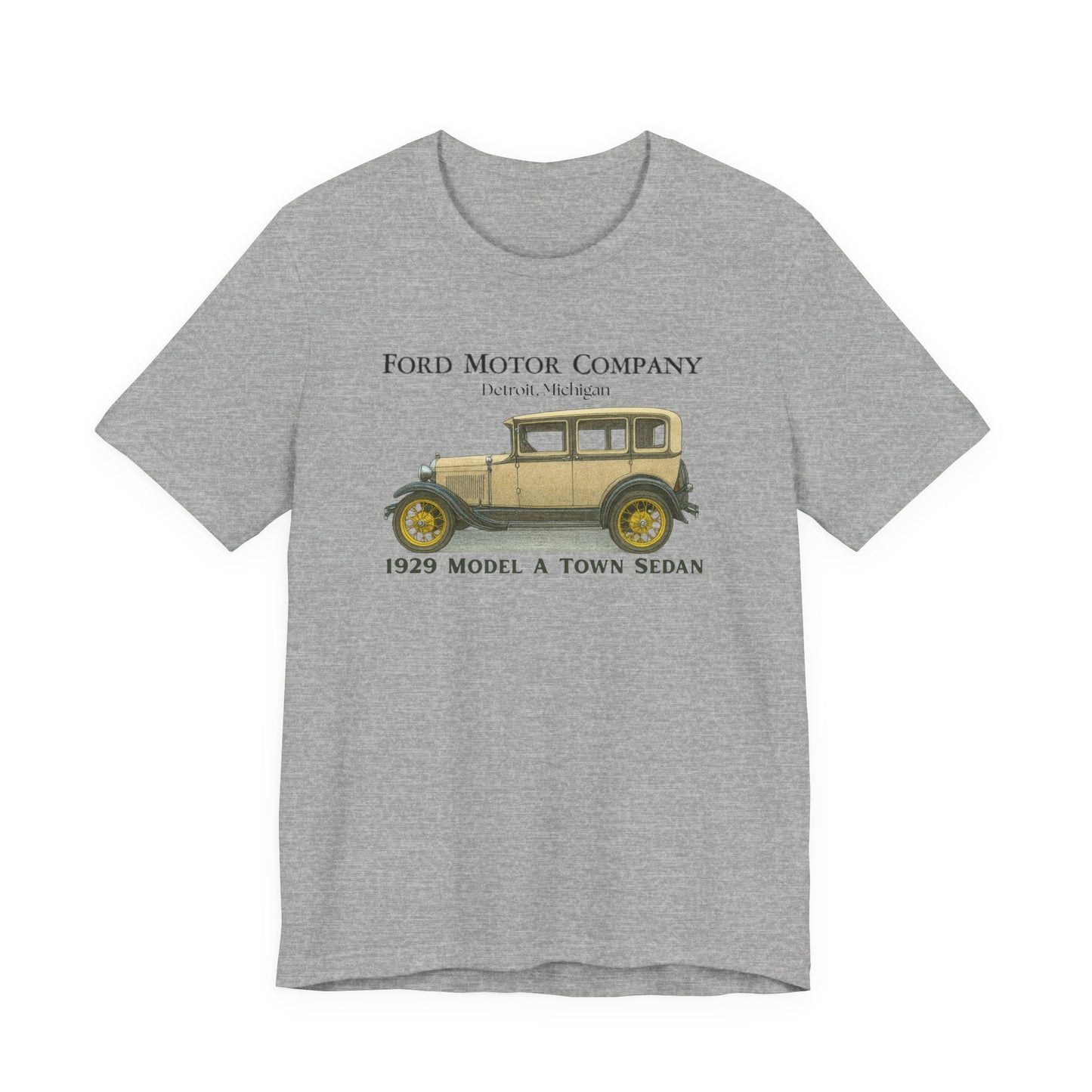 1929 Ford Model A Town Sedan T-Shirt – Classic Car Tee