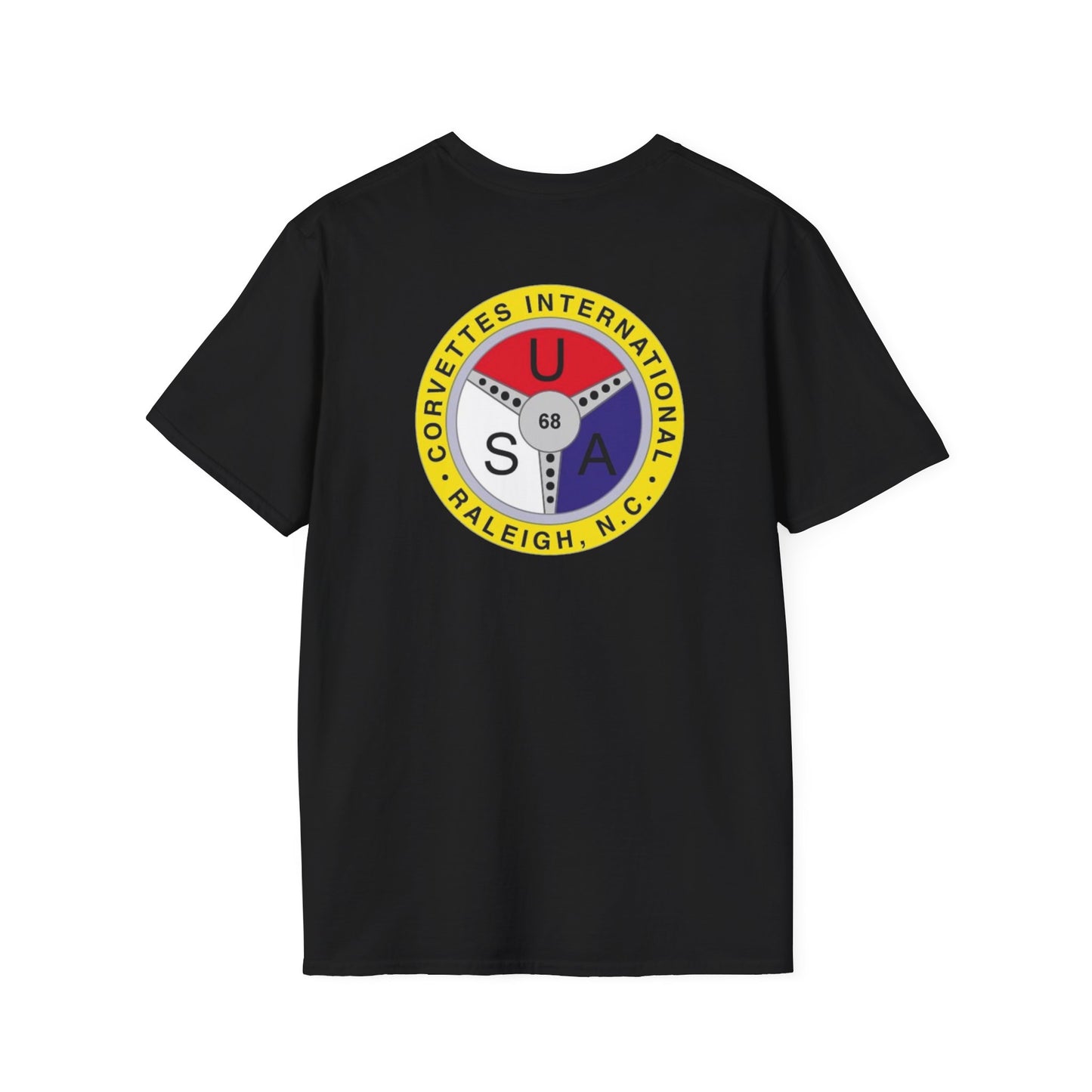 Corvettes International Front and Back Logos — Unisex Softstyle T-Shirt